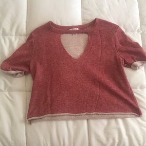 White Fawn (a Tilly’s brand low v cut shirt)